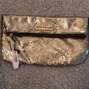 Victoria secret gold purse
